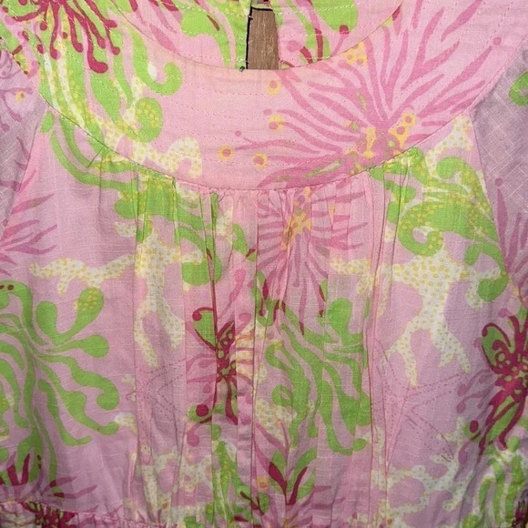 Lilly Pulitzer Cedar Pink Cap Sleeve Dress Size 14 - Picture 7 of 8